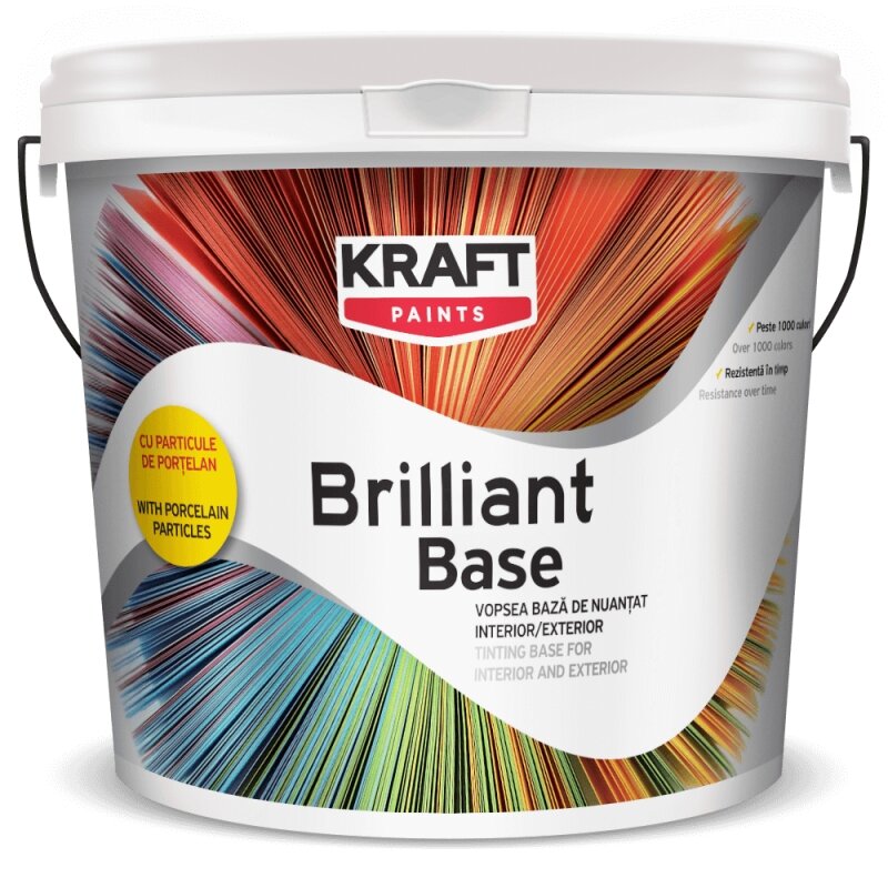 Vopsea Lavabila interior/exterior KRAFT Brilliant Base E3